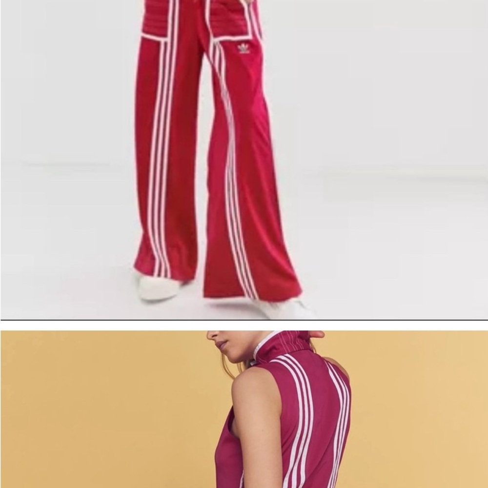 adidas Black and White Striped Jumpsuit - Picture 4 of 5